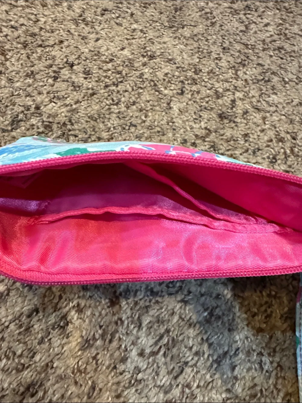 Simply Southern Sea Turtle Print Pouch in Aqua and Pink phone protector